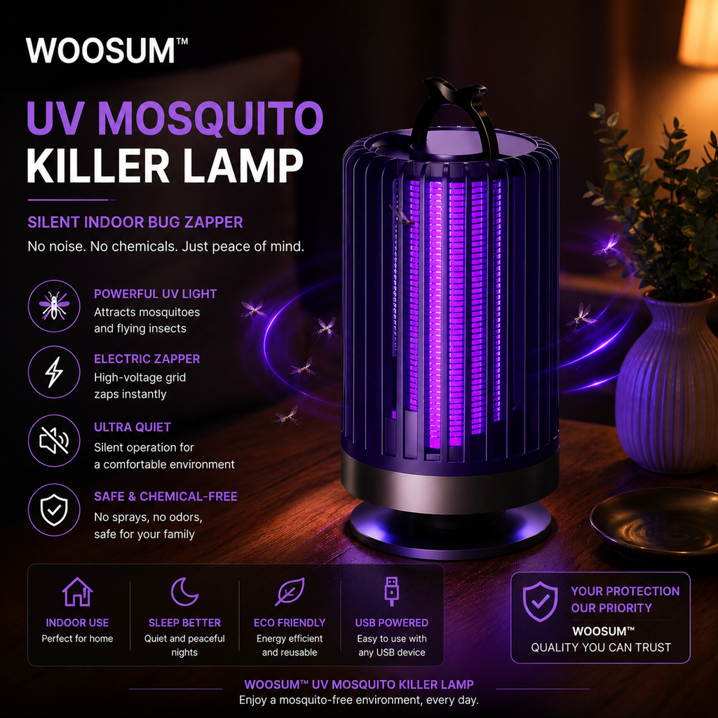 UV Mosquito Killer Lamp – Silent Indoor Bug Zapper ⭐⭐⭐⭐⭐